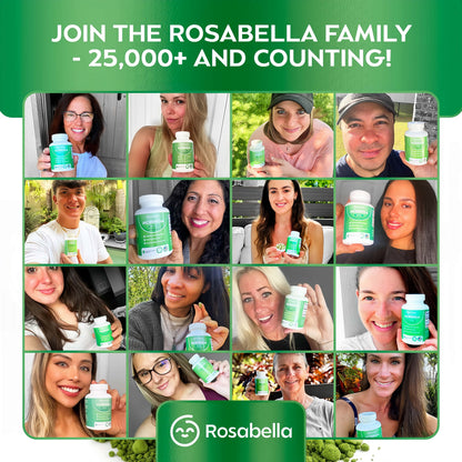Rosabella Moringa Capsules – 800mg Pure Moringa Powder Supplement – 60 Capsules for Natural Energy, Immune System, Skin & Gut Health Support, Green Antioxidant Superfood, Essential Vitamins & Amino Acids
